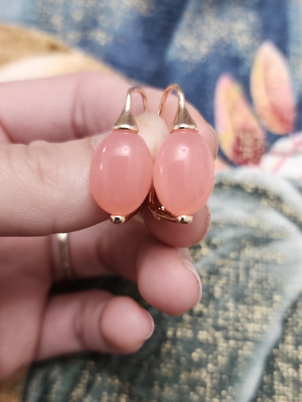 Elegant dusty pink Teardrop Cubic Zirconia Earrings, on gold For Women, Luxury